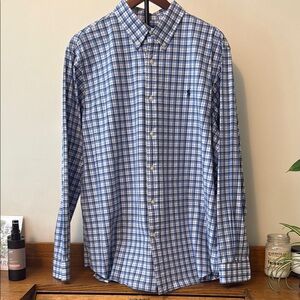 Polo Ralph Lauren XL TG 17-1/2 Performance Classic Fit Long Sleeve Button Down